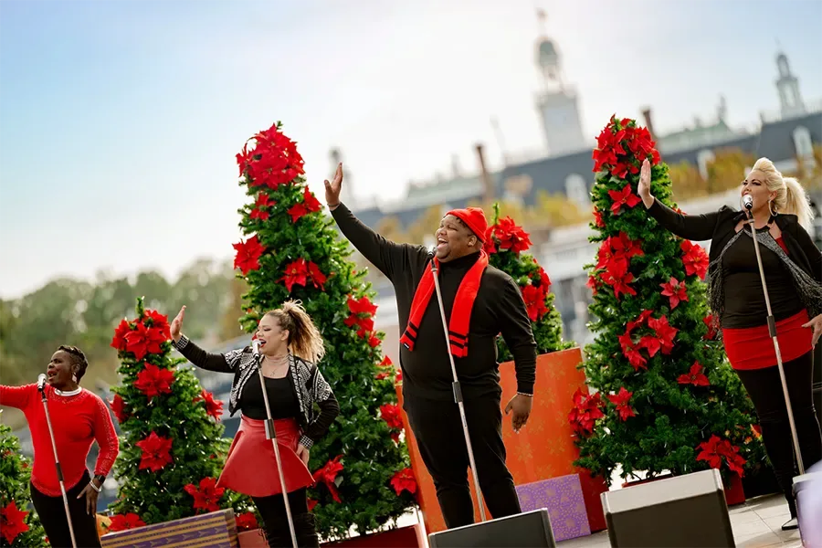 Grupo D'Vine Voices se apresenta no Joyful do EPCOT International Festival of the Holidays