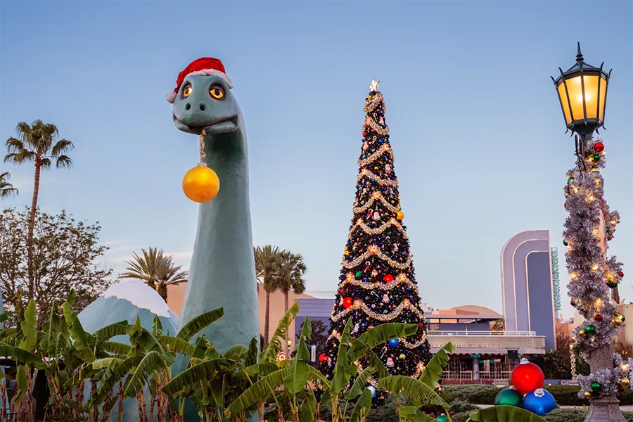 EPCOT decorado para as festas de final de ano do Walt Disney World