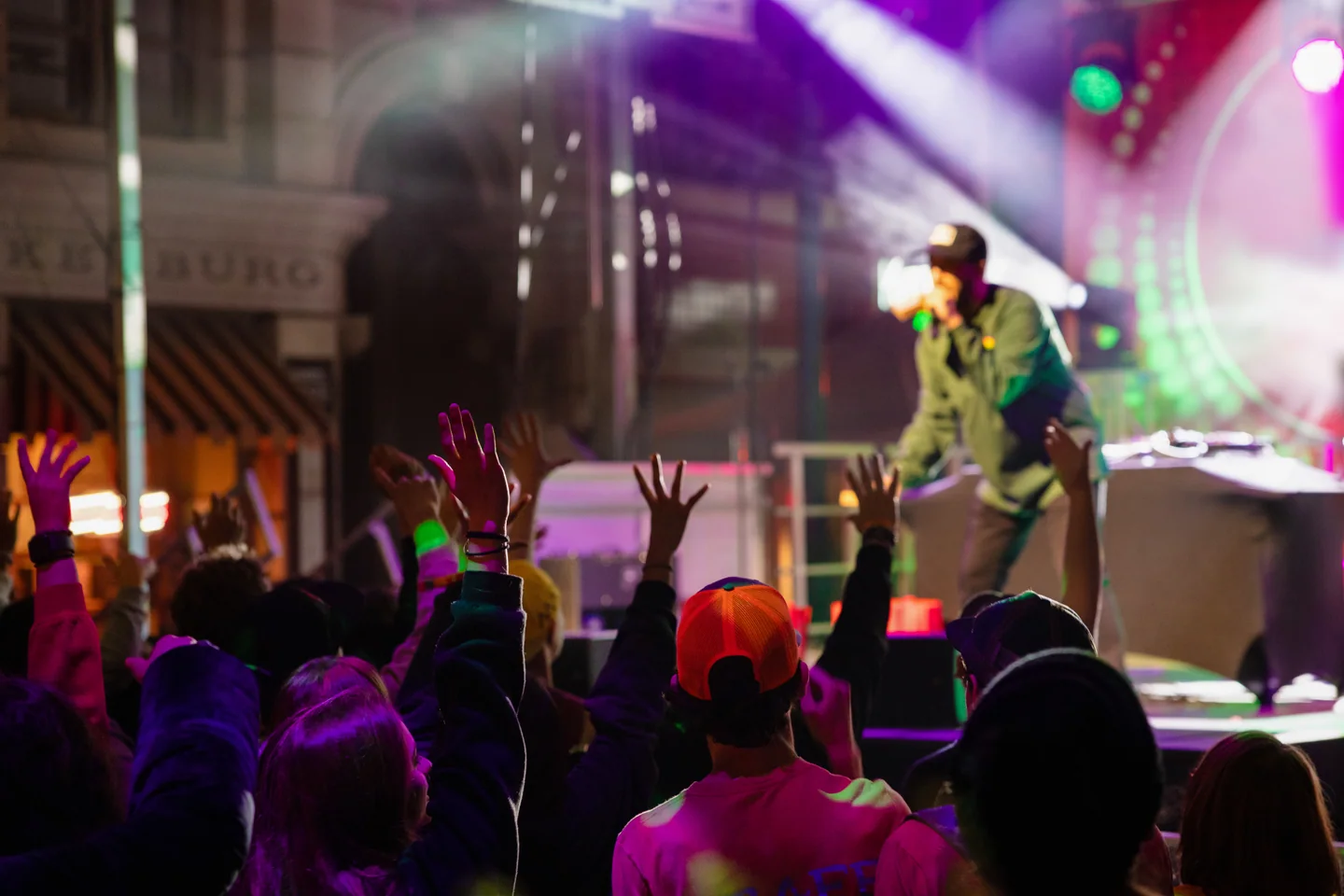 Crowd watching a Rock the Universe performance at Universal Orlando