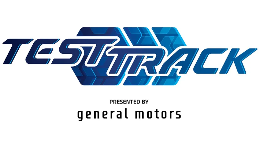 Design do logotipo da nova atração Test Track, do EPCOT, no Walt Disney World, em Orlando