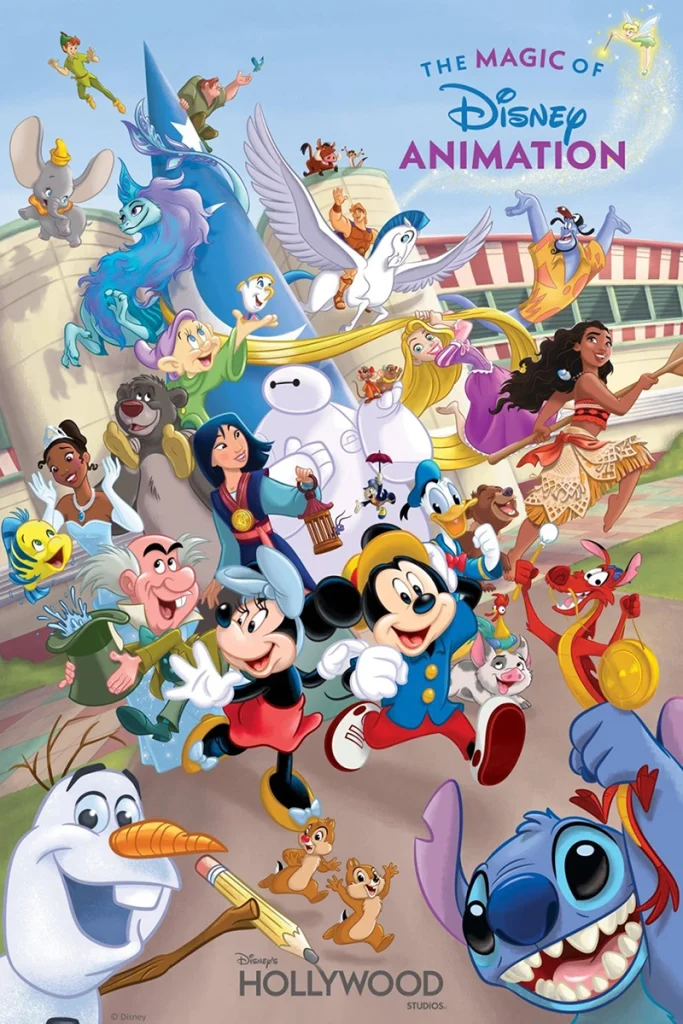 Imagem conceitual da nova área do Disney's Hollywood Studios inspirada nos clássicos da animação